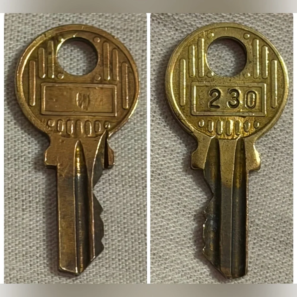 Louis Vuitton Gold-tone Padlock and Key Set